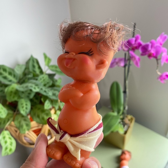 New Old Stock rubber moody dolls Chi-Teh made in Taiwan collectible 70s - Picture 5 of 9